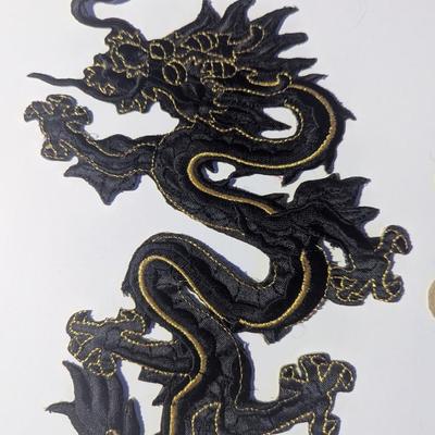 Sale Photo Thumbnail #1671: Embroidery Dragon Sew On Patches #11