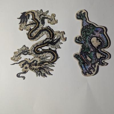 Sale Photo Thumbnail #1672: Embroidery Dragon Sew On Patches #11