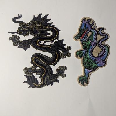 Sale Photo Thumbnail #1669: Embroidery Dragon Sew On Patches #11