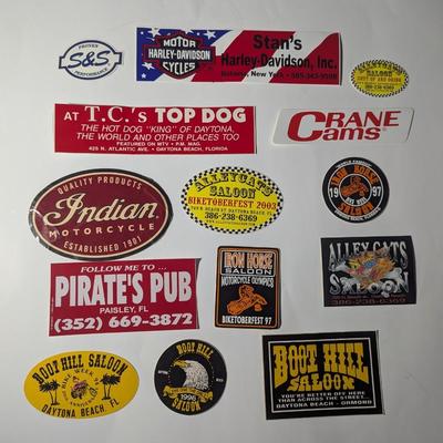 Sale Photo Thumbnail #1737: Variety Of Motorcycle Decal Bumper Stickers #19