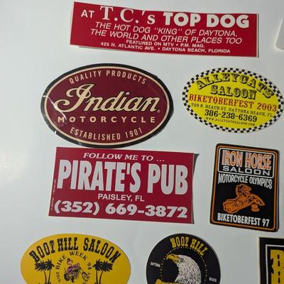Sale Photo Thumbnail #1739: Variety Of Motorcycle Decal Bumper Stickers #19