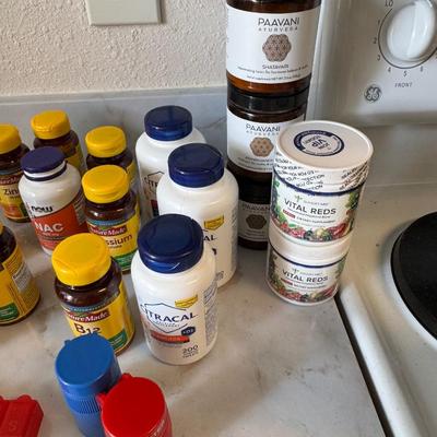 Various supplements, vitamins.