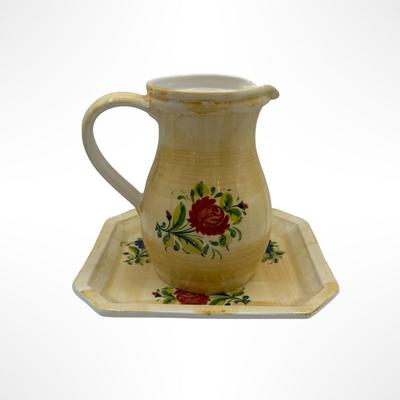 Ceramica Due Torri Pitcher & Platter - Made in Italy