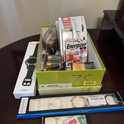 Samsung Galaxy, watch and batteries and more.