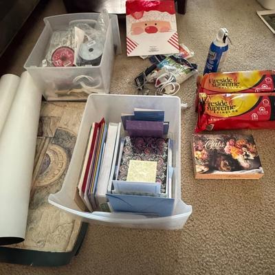 Fireside Supreme, various greeting cards, envelopes and more.