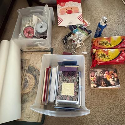 Fireside Supreme, various greeting cards, envelopes and more.
