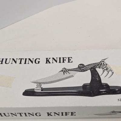 Sale Photo Thumbnail #698: Vampire Bat Hunting Knife Stainless Steel With Stand