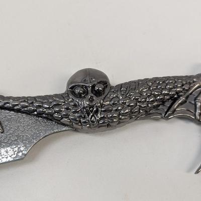 Sale Photo Thumbnail #695: Vampire Bat Hunting Knife Stainless Steel With Stand