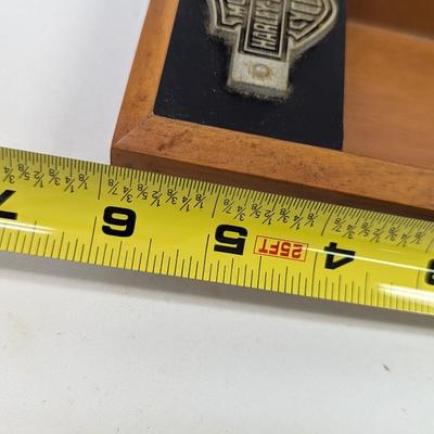 Sale Photo Thumbnail #1781: Harley-Davidson Wood Desktop Memo