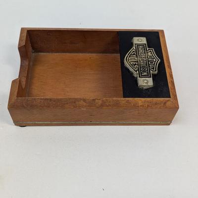 Sale Photo Thumbnail #1778: Harley-Davidson Wood Desktop Memo