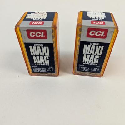 Sale Photo Thumbnail #737: 22 WMR Maxi Mag Ammunition 50 Rounds Per Box