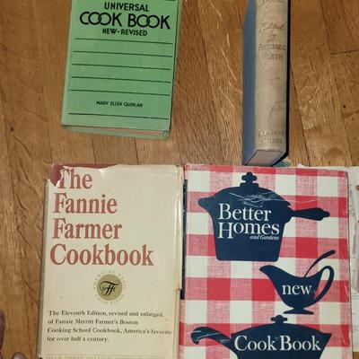 4 mid century cookbooks