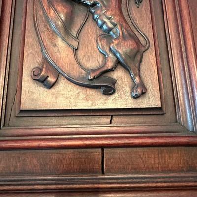 Antique French Renaissance Revival Walnut Buffet, 19th Century