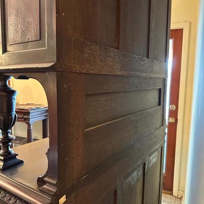 Antique French Renaissance Revival Walnut Buffet, 19th Century