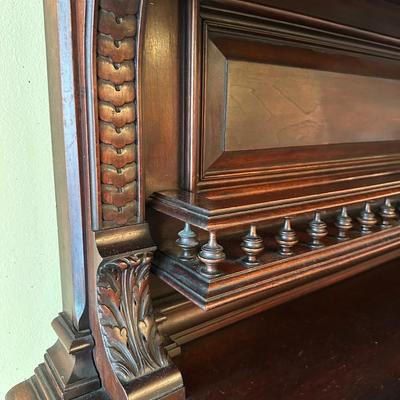 Antique French Renaissance Revival Walnut Buffet, 19th Century