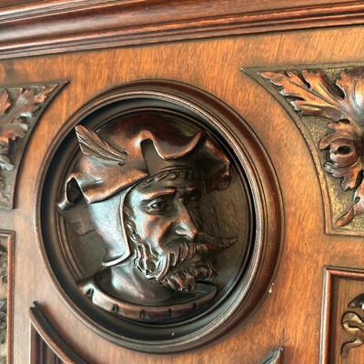 Antique French Renaissance Revival Walnut Buffet, 19th Century