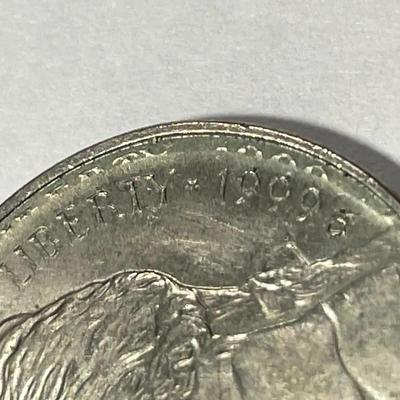 ERROR 1999-D UNC BROADSTRUCK & DOUBLE STRUCK LIBERTY/DATE JEFFERSON NICKEL AS PICTURED.