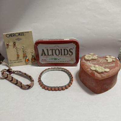 Variety of jewelry and more.