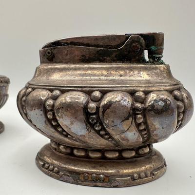 Set of 4 1942 “Comus” Silverplate Table Lighters