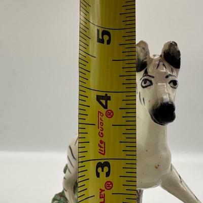 Vintage Old Staffordshire Ware Zebra Figurine, England