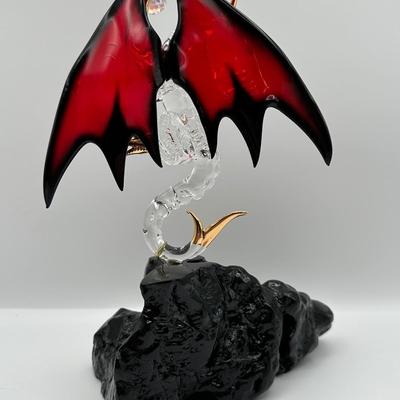 Glass Baron Castle Mountain Dragon Figurine