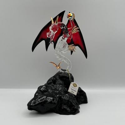 Glass Baron Castle Mountain Dragon Figurine