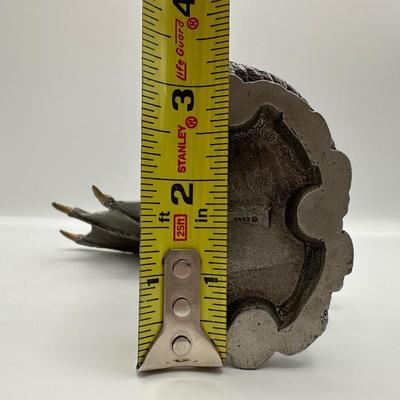 Pewter Dragon Sculpture “Mater” by SL & Shayn Garrity (2003) on Wooden Base