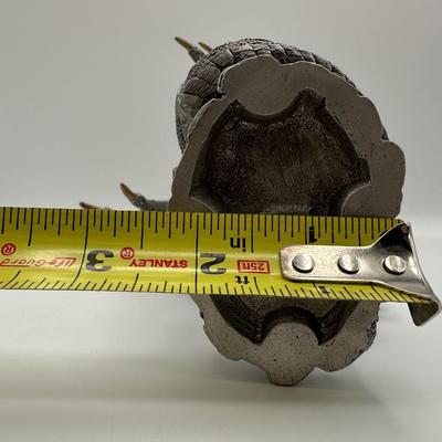 Pewter Dragon Sculpture “Mater” by SL & Shayn Garrity (2003) on Wooden Base