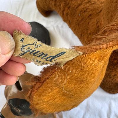 Sale Photo Thumbnail #110: Gund puppy very loved, Mid century ceramic dogs, money banks, Huskie dog  plush. Sorry no shipping