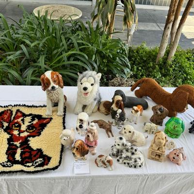 Sale Photo Thumbnail #103: Gund puppy very loved, Mid century ceramic dogs, money banks, Huskie dog  plush. Sorry no shipping