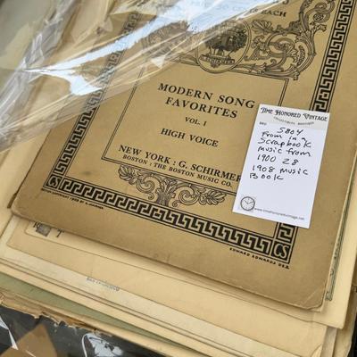 Sale Photo Thumbnail #167: Great for resell all magazine come already sleeved in plastic some priced. Huge lot of oversize sheet music from 1900.