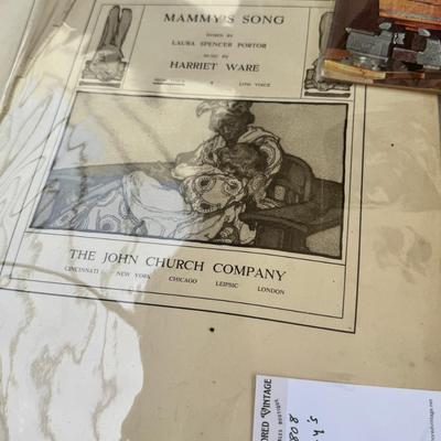 Sale Photo Thumbnail #165: Great for resell all magazine come already sleeved in plastic some priced. Huge lot of oversize sheet music from 1900.