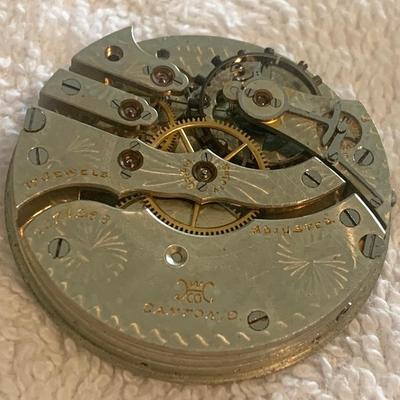 Waterbury 17 Jewel Pocket Watch Movement