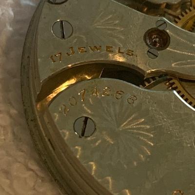 Waterbury 17 Jewel Pocket Watch Movement