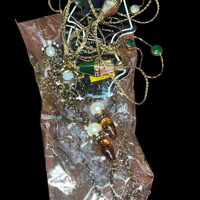 90's Old New Stock Necklaces, Original Packages 6 Necklaces - Lot #36