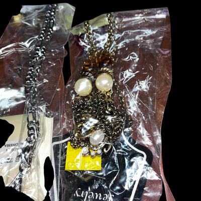 90's Old New Stock Necklaces, Original Packages 6 Necklaces - Lot #36