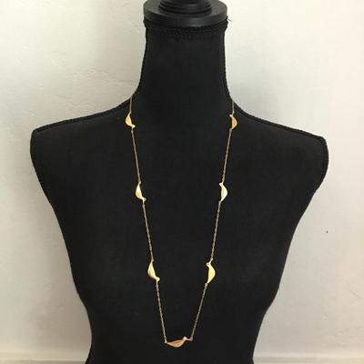 Beautiful, Kate Spade paper, Bird station scatter necklace, 14 karat gold, plated