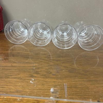 Nice Set of 4 Plastic Drinking Glasses