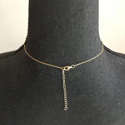 Dainty gold tone, faith, necklace