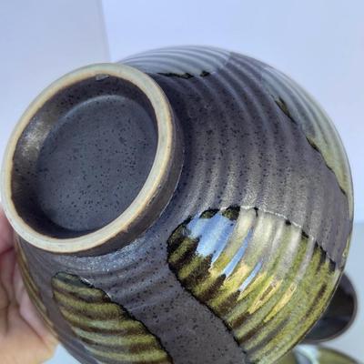 Set of 4 Handcrafted Pottery Bowls