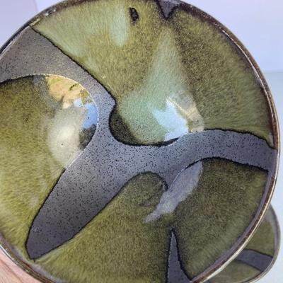 Set of 4 Handcrafted Pottery Bowls