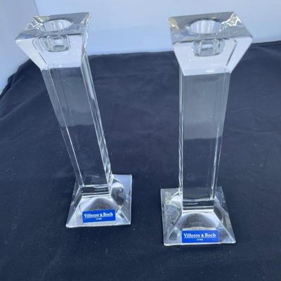 Villeroy & Boch Lead Crystal Candlesticks