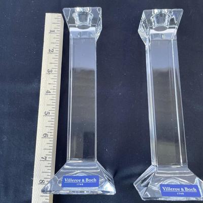 Villeroy & Boch Lead Crystal Candlesticks