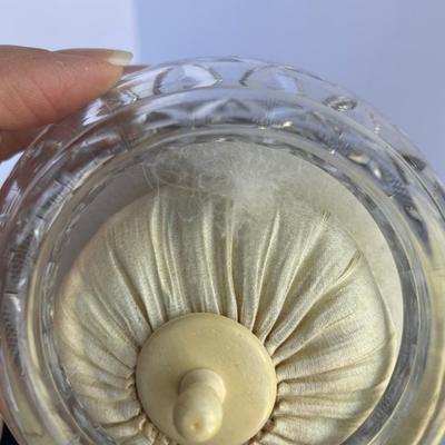 Vintage Sterling Silver Bud Vase and Victorian Vanity Jar