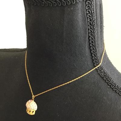 Butler, very nice cupcake necklace very beautiful