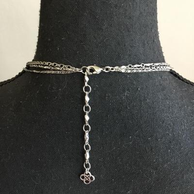 Beautiful Kendra Scott, gun metal, gray statement, necklace