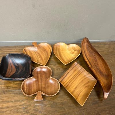 Set of 6 Wood Bowls