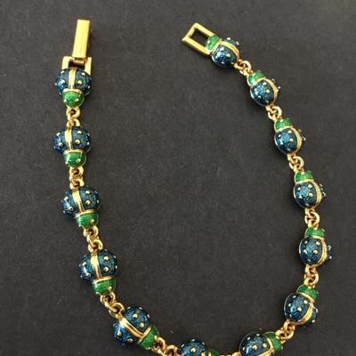 Joan Rivers ladybug bracelet, beautiful very nice excellent condition