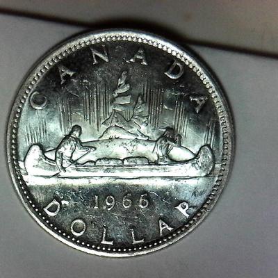 1966 Canadian Silver Dollar