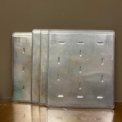 Lot of 4 Square Pizza Pans
